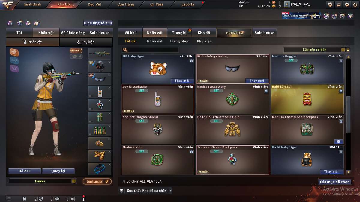 shop acc cf uy tin gia re